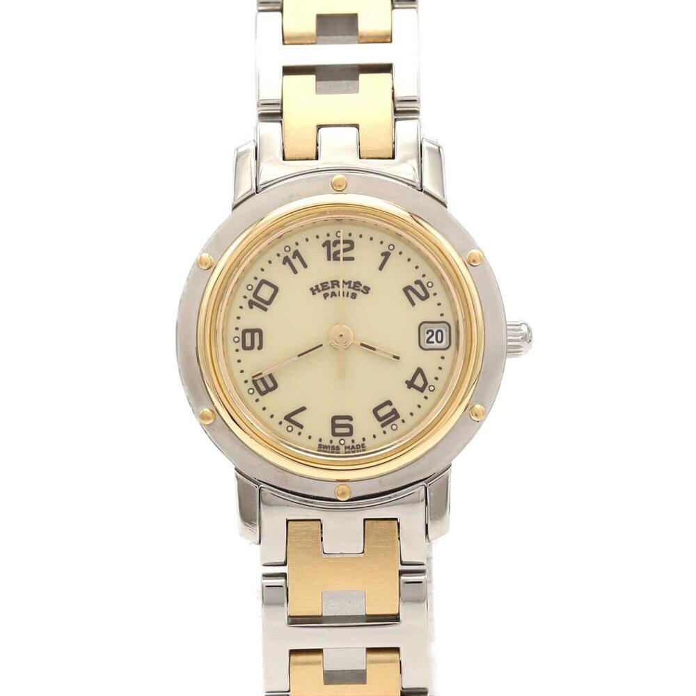 Hermes Clipper Combination CL4.220 SSxGP Quartz Watch